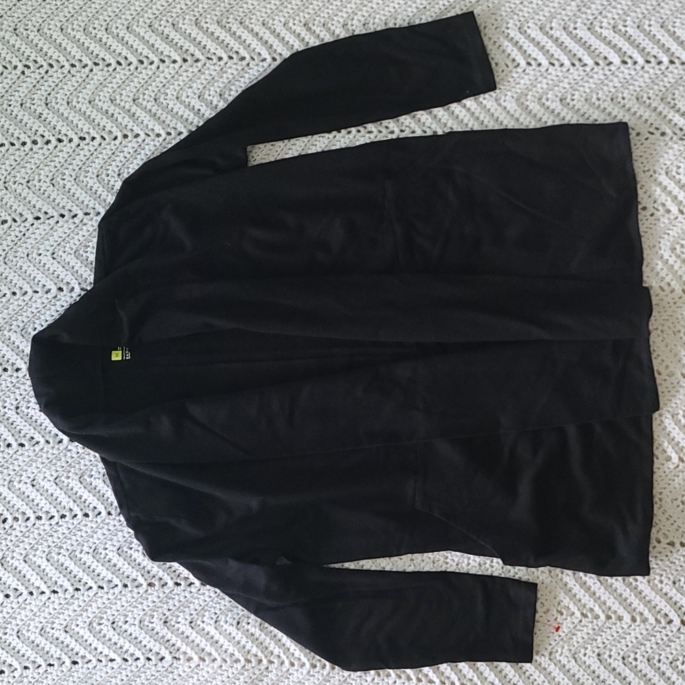 Athleisure yoga black open Cardigan medium